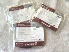 3 Knit-Rite Prosthetic Leg Soft-Sock Sz 1, 2 10-12 3-Ply Hugger-Top Black