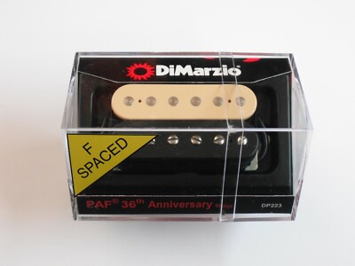 DiMarzio F-spaced PAF 36th ANNIVERSARY Bridge Humbucker Black/Creme DP 223