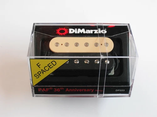 DiMarzio F-spaced PAF 36th ANNIVERSARY Bridge Humbucker Black/Creme DP 223