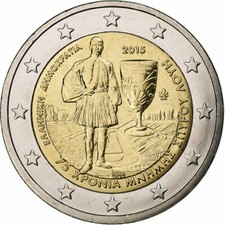 [#1220875] Griechenland, 2 Euro, Spyridon Louis, 2015, Athens, Bi-Metallic, STGL