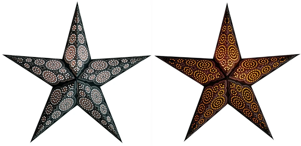 Papel Estrella Brillante Adviento Navidad Decoración Marruecos Marrakech Ventana - Imagen 1 de 1