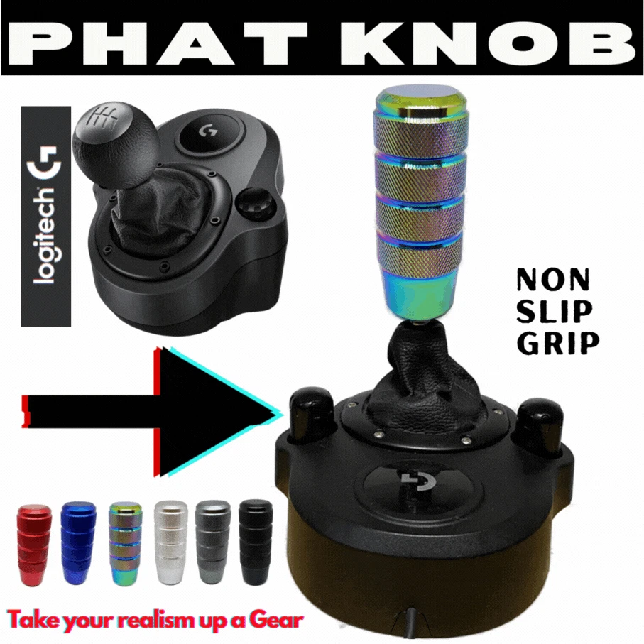 Logitech G29/G923/G920/G27 Metal Adapter Shifter Mod Knob + Aluminium Phat Knob