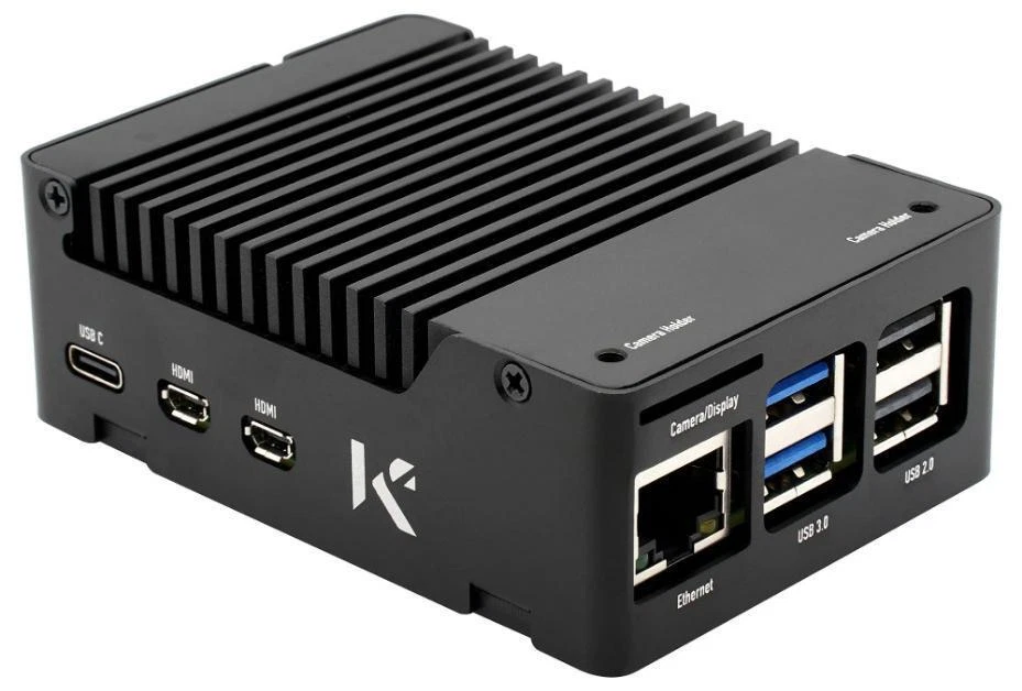 Boîtier Raspberry Pi 5 Avec Radiateur En Aluminium, Noir - 7350001161662 - Photo 2/4