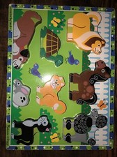Melissa & Doug Chunky Pets Puzzle #3724 Fresh Start Wood VGUC
