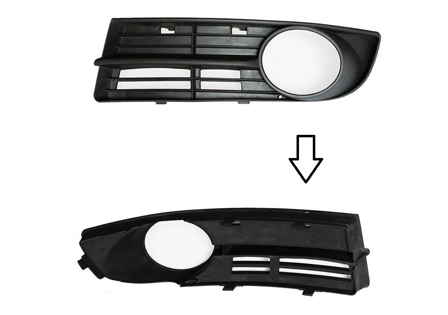 Grille de calandre pare-chocs avant gauche pour VW Caddy utilitaire 2004 plastique
