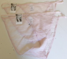 Two Calvin Klein Lace string Bikini Panty Size X-Large Light beige style QD5137