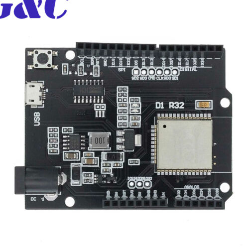 For Arduino ESP32 WiFi Bluetooth 4MB Flash UNO D1 R32 Board CH340 USB Module GC - Picture 1 of 8