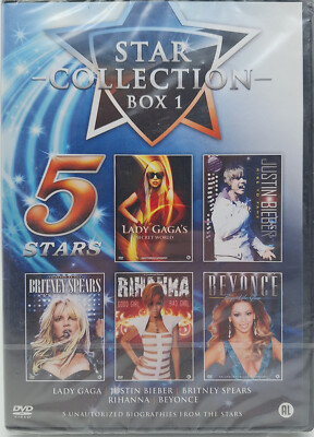 DVD: STAR COLLECTION BOX 1 - Lady Gaga, Britney Spears, Rihanna, Beyonce -Sealed