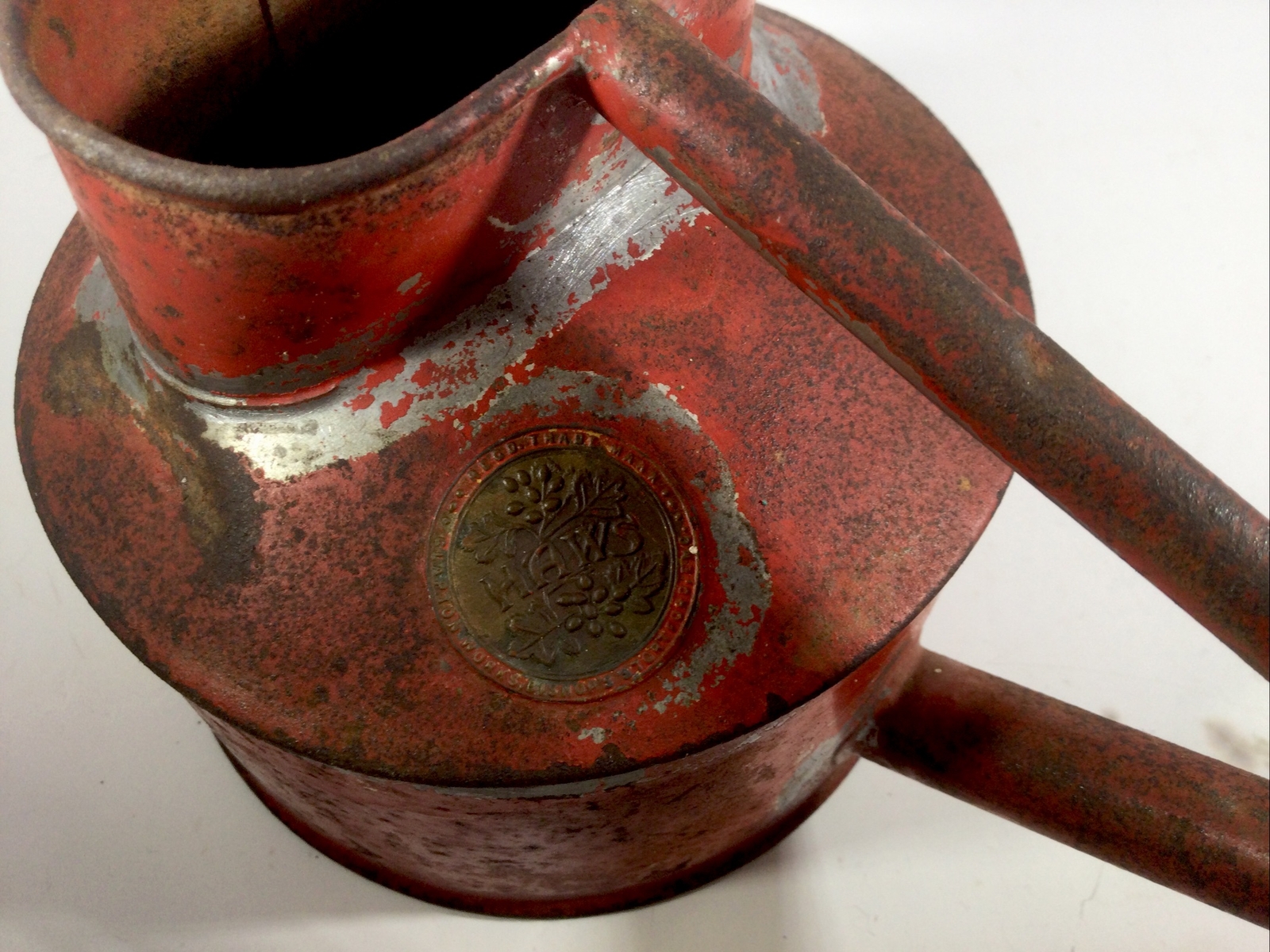 VINTAGE SMALL RED HAWS Watering Can Made in England WATER TIGHT eBay