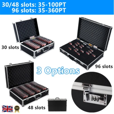 30/48/96 Slots Graded Card Storage Case Trading Card Divider Box PSA BGS Protect