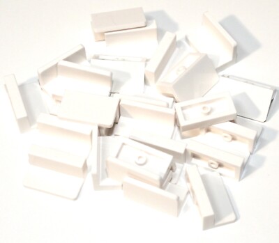 25x LEGO   Paneel Wand Panel 1x2x1 mit abgerundeten Ecken 4865b NEU Weiss