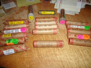 1981-P  (IN TUBE) LINCOLN CENT ROLL - YOU ARE BIDDING THIS LISTED ROLL ONLY