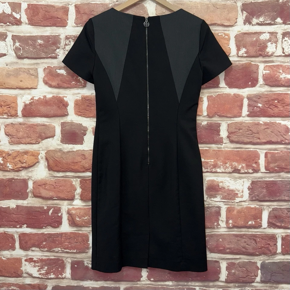 Vestido Antonio Melani Mujer Talla 6 Negro Gris Elástico Informal Carrera Cremallera Foto 2 de 4