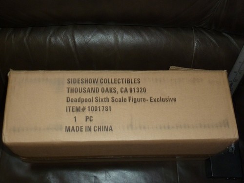DEADPOOL SIDESHOW COLECCIONABLES 2015 EXCLUSIVO 12 pulgadas figura artículo en caja # 10078 - Imagen 12 de 12