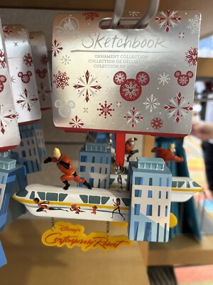 BNWT Disney Parks Contemporary Resort Incredibles Monorail Christmas Ornament
