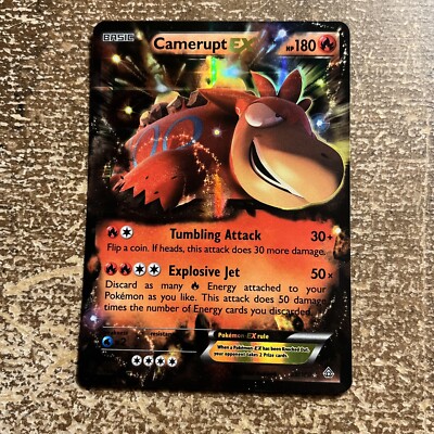 camerupt ex pokemon card value Camerupt-EX 29/160 Primal Clash Ultra Rare Pokemon TCG Card