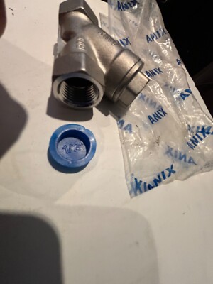 ANIX STAINLESS STEEL THREADED  Y STRAINER 1/2'' NPT PIPE YS 800 # RATED