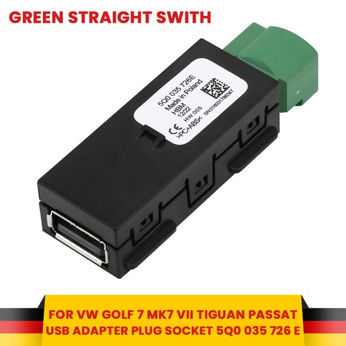 MIB2 USB Carplay Media Switch Installieren Stecker 5Q0035726E für VW Golf 7 7.5