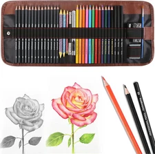 Art Magic Watercolor Pencils Set of39 Professional Colored Pencils for Adult