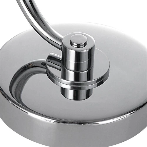 Uttermost Waveney Iron Metal and Crystal Drink Table in Polished Nickel - Picture 5 of 7