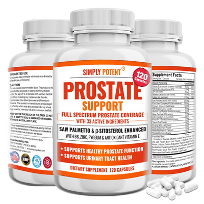 Simply Potent Prostate Support - Natural Prostate Health Supplement for Men