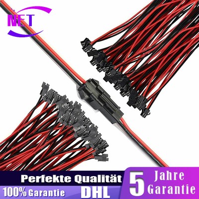 10PCS Auto Stecker Steckverbindung Steckverbinder KFZ Kabel 2 Polig Wasserdicht