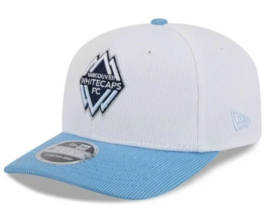 Para hombres Vancouver Whitecaps Blanco New Era 2025 Jersey Gancho 9SEVENTY Gorra Snapback Foto 3 de 4