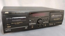 JVC TD-W354 Stereo Dolby Auto Reverse Dubbing Double Cassette Tape Deck Tested