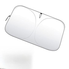 Car Front Windshield Sunshade, Thickened Car Sunshade, Foldable 55 x 27.5 inch