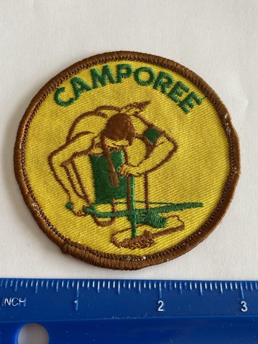Boy Scouts Generic 1960's Camporee Patch Fire Starting Native - Picture 1 of 3