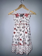 Vintage Mickey and Minnie Mouse Girls Bow Dress Size 4T