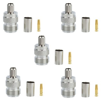 N-Typ Buchse Crimpen -5 -Anschluss Antennenanschluss 5D-FD LMR300 Draht C2373