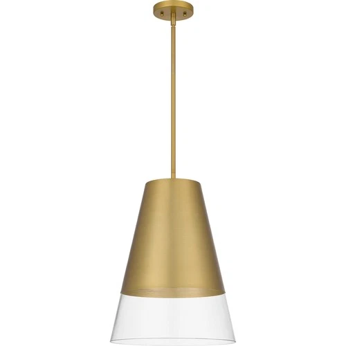 Brushed Gold One Light Pendant from the Peregrine Collection - Picture 2 of 6