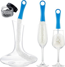 3 Pcs Decanter Cleaning Brush Wine Glass Decanter Flexible Bottle Brush Set with