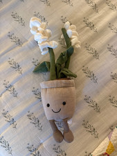 Jellycat Amuseable Cream/White Orchid Retired and Hard to Find