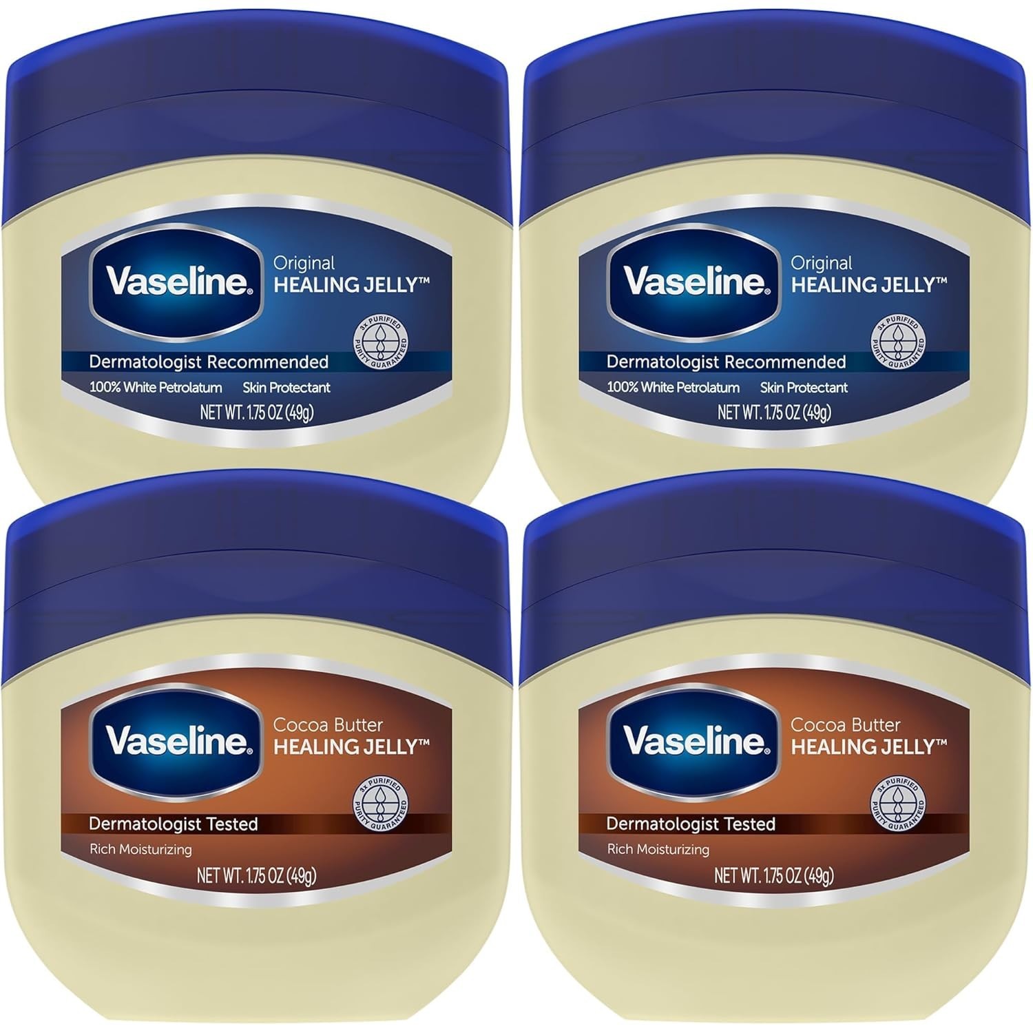 Vaseline Original & Cocoa Butter Healing Jelly Travel-Size V