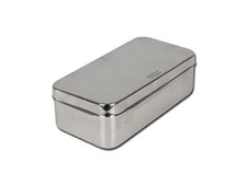 GIMA Edelstahlbox 20 x 10 x 6 cm Instrumentenkasten ohne Griffe