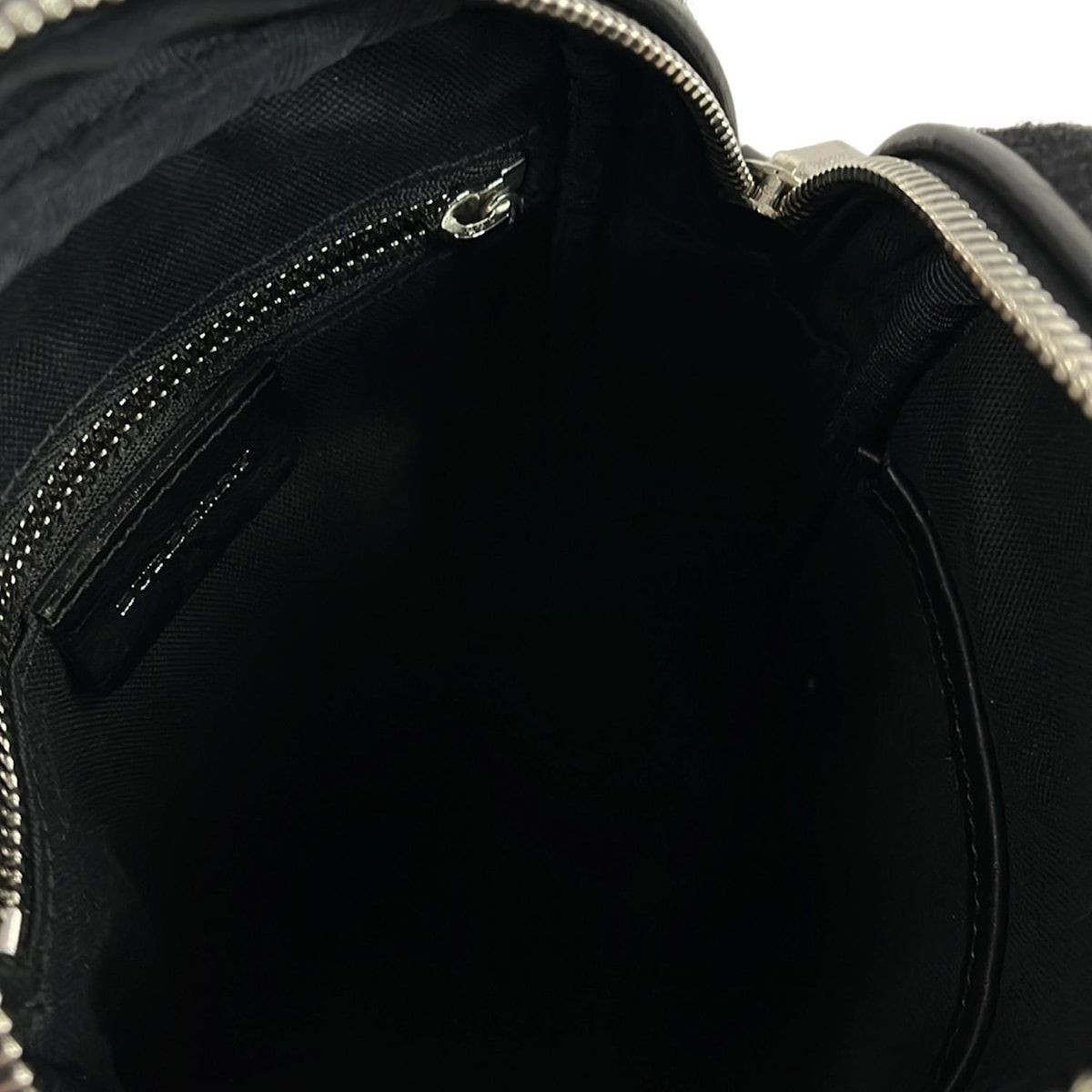 Burberry Shoulder Bag Black White Purple Plaid Wool Leather  Authentic thumbnail 16