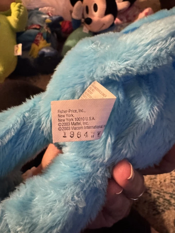 Peluche interactivo Fisher Price 2003 vintage Blue's Clues Boogie canto baile Foto 3 de 3