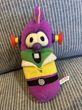 Gund Veggie Tales Larryboy Vegetables Super Cucumber Bean Bag Plush