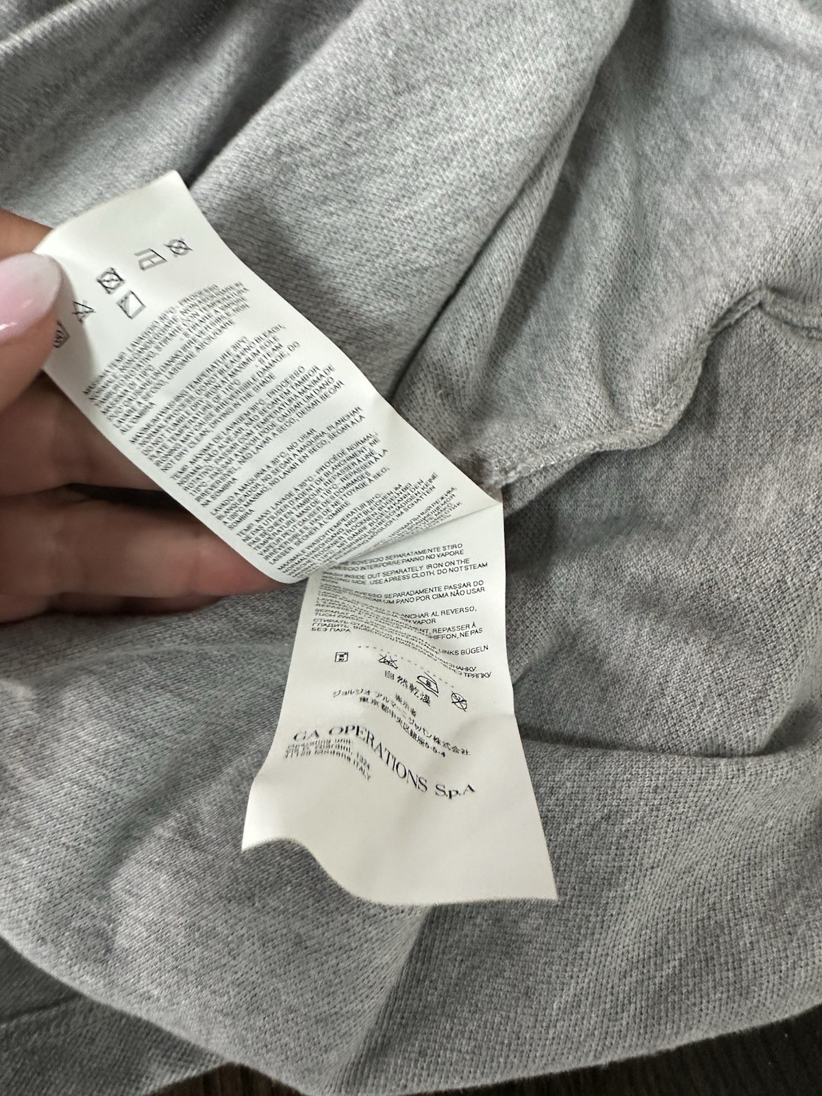 Armani Junior Shirt size 14 a Long Sleeve Top grey white image 6