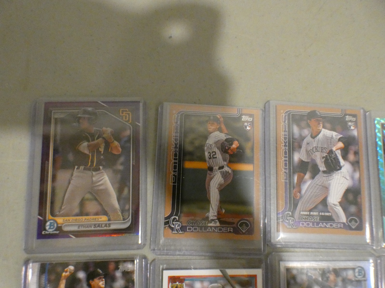 27 Baseball Cards Lot Autos Numbered Bowman Chrome Finest Rookies Vets Mix MLB view 2