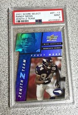 Randy Moss 2001 Score Select Zenith Z Team /100 PSA 9 MINT POP 1 NONE HIGHER