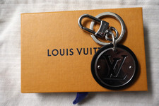 Louis Vuitton Circle Keyring Bag Charm Silver Pre Owned