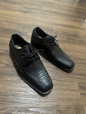 Antonio Cerrelli Elite Black Oxford Dress Shoes Size 9.5 SN 6839