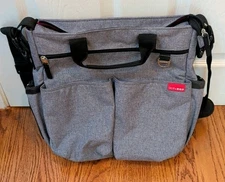Skip Hop Duo Signature Diaper Weekender Bag - Gray Melange Great Condition
