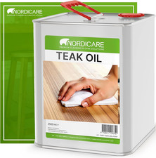 Nordicare Teak Oil (2,5L) - Wood Oil for the Entire Indoor Area - Revives the Or 9.51 per litre