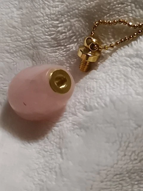 Rosa QUARZ Parfümflasche aus echtem Edelstein EINZIGARTIG/NEU! - Bild 2 von 4