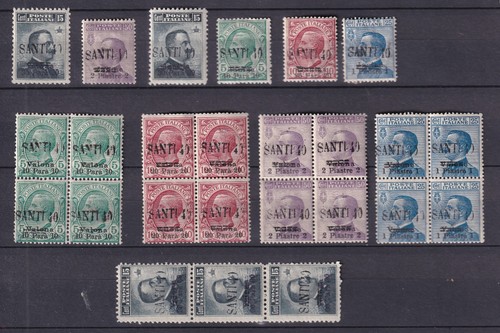 Italy Santi 40 Overprint Small collection MNH