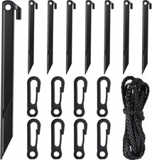 Maitys 12-Pack Inflatable Stakes  Tethers Plastic Hooks for Yard Decor